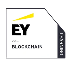 EY Blockchain learning badge (2022) — issued to Dor Israel and verified on Credly