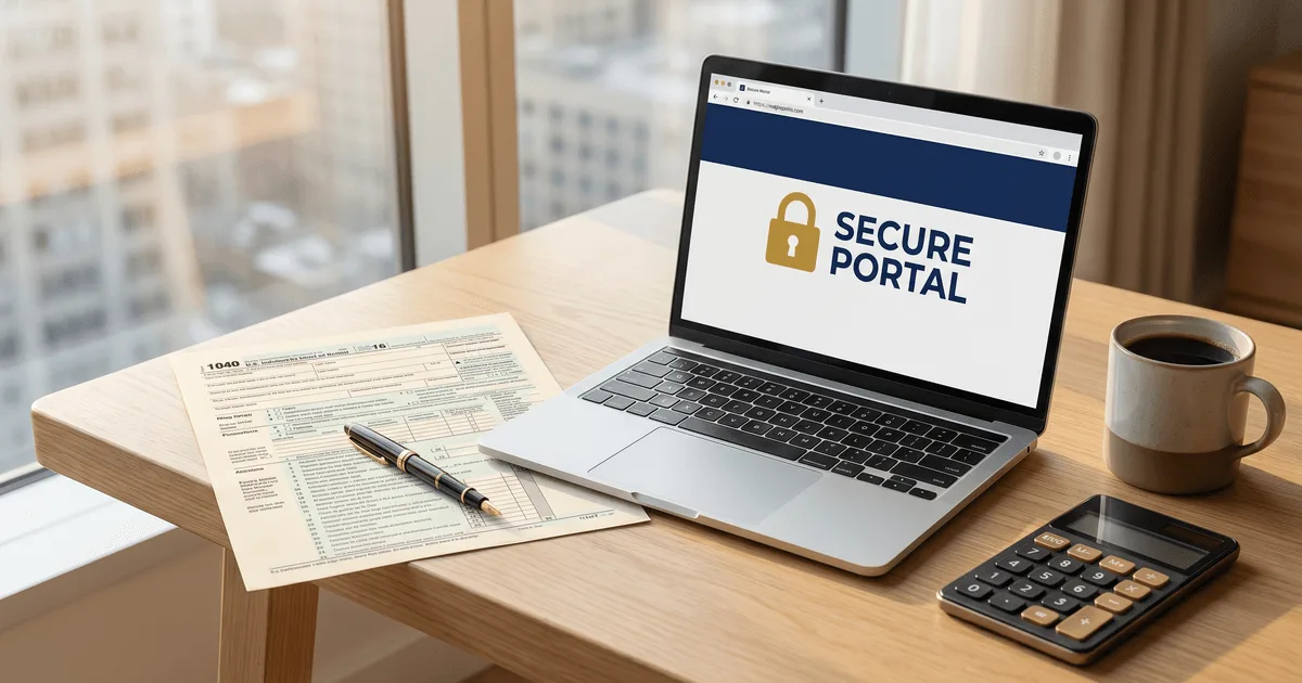 ProAxis CPA virtual 1040 tax preparation workflow for New Jersey residents — secure online document submission, CPA review, and e-filing for individual and business tax returns in Bergen County NJ
