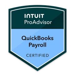 Intuit QuickBooks Online Payroll Certification badge — issued to Dor Israel, CPA and verified on Credly