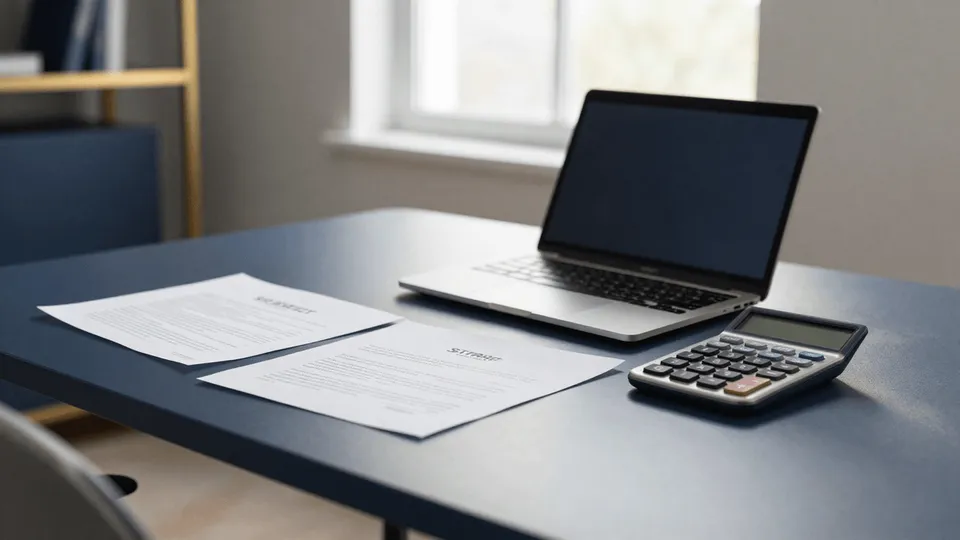 A New Jersey startup founder reviewing stock certificates and a calculator labeled QSBS Section 1202 — how New Jersey taxes qualified small business stock gains in 2026, explained by ProAxis CPA, Bergen County NJ